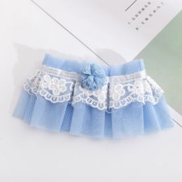 Cat Lace Pearl Collar Decoration