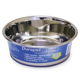 OurPets Premium Stainless Steel Dog Bowl Silver 1.25 Quarts