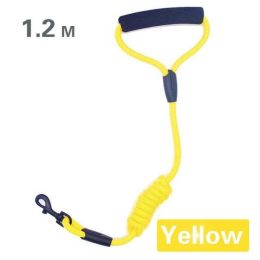 large dog leash (Color: 1.2m Yellow, size: M DIA-0.8CM)