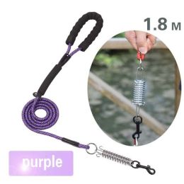 large dog leash (Color: 1.8m  Purple, size: XL DIA-1.2CM)