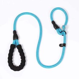 Wholesale Reflective P Chain Pet Leash (Color: Blue 1.4M, size: width 1.0cm)