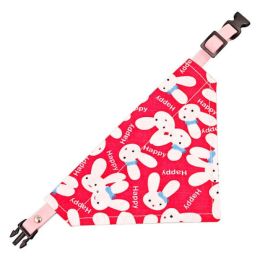 Adjustable Dog Bib Collar (Color: Pattern J, size: L)