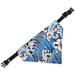 Adjustable Dog Bib Collar (Color: Pattern K, size: XS)