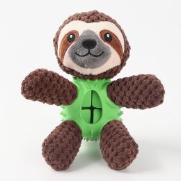 Pet Plush Bite Resistant Sound Cloth Dog Toy (Color: sloth, shape: plush)