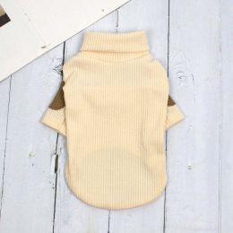 Dog cotton bottoming shirt vest (Color: White, size: L)