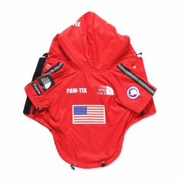 Dog Rain Jacket (Color: Red, size: S)