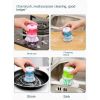 Automatic liquid adding pan washing brush in the kitchen Press type multi-function dish washing brush; oil free; pot friendly; decontamination and cle