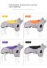 Thick warm dog coat; dog jacket; dog winter clothing; dog reflective clothing