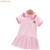 pleated short sleeve dress