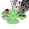 Spinning windmill teasing cat toy luminous mint sucker toy cat biting self-excited toy 2 windmills